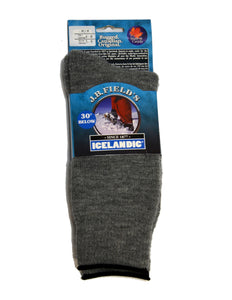J.B. Field's | 8039 | 30 Below Icelandic Sock | Mid Grey