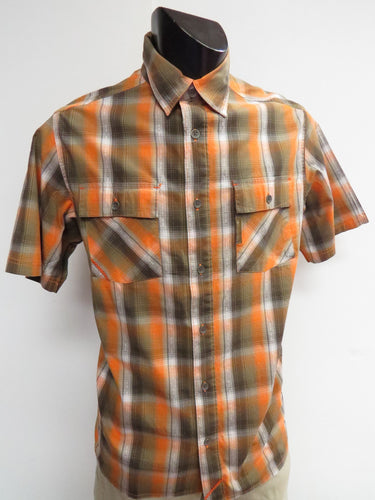 Men's | Columbia | AM7707-872 | Double Blaze S/S Shirt | Orange/Grey