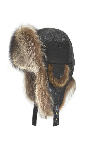 Men's | Crowncap | 2-51321 | Aviator Hat | Raccoon Fur