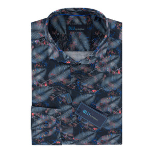 Men's | Blu By Polifroni | B-2349218 | Sport Shirt | Blue