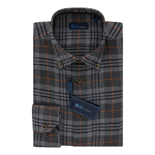 Men's | Blu By Polifroni | B-2349254 | Sport Shirt | Charcoal