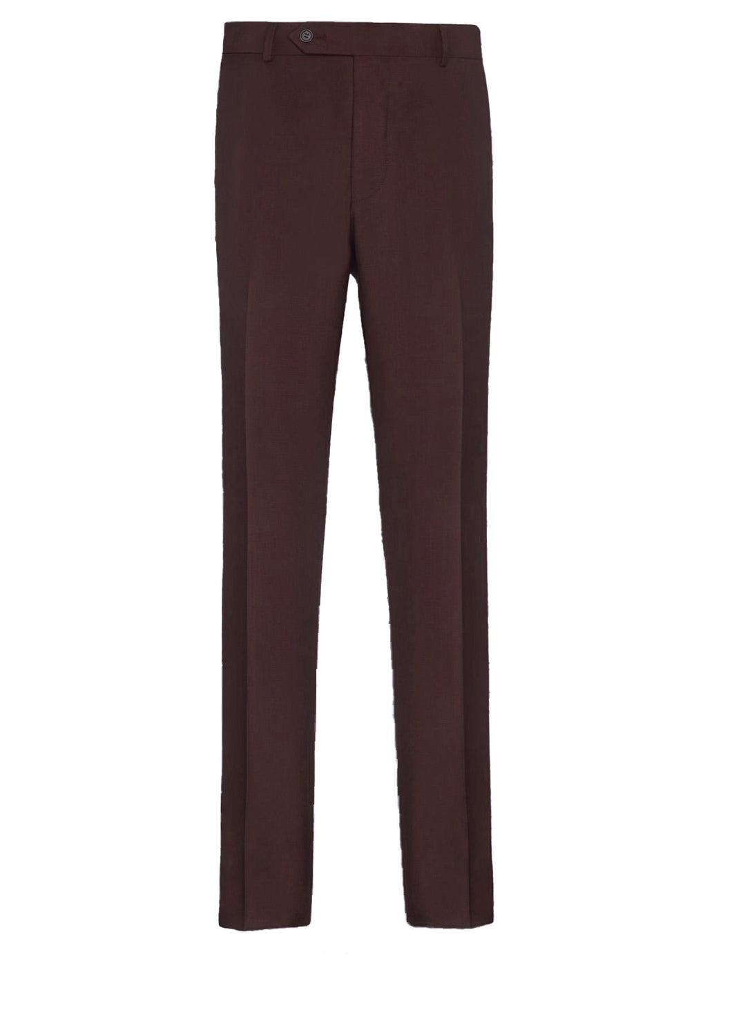 Men's | Giorgio Fiorelli | G47815-8 | No Pleat Poly-Rayon Suit Pant | Solid Brown