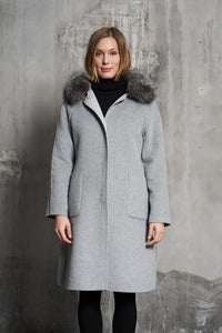 Women's | Junge | 2010-13 | Wool Coat | Grey/White