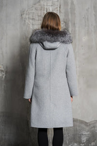 Women's | Junge | 2010-13 | Wool Coat | Grey/White