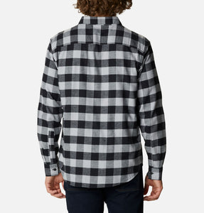 Men's | Columbia | AM1523-042 | Cornell Woods Fleece Flannel L/S Shirt | Columbia Grey Buffalo Check