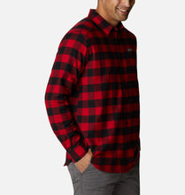 Load image into Gallery viewer, Men&#39;s | Columbia | AM1523-042 | Cornell Woods™ Fleece Flannel L/S Shirt | Mountain Red Buffalo Check