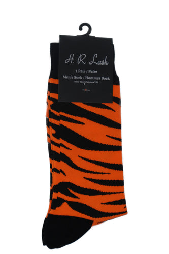 H. R. Lash | FS079 | Fun Socks | Tiger Stripe