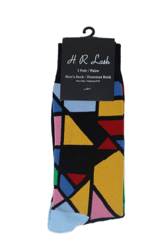 H. R. Lash | FS109 | Fun Socks | Multi Tile