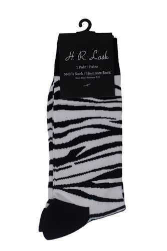 H. R. Lash | FS157 | Fun Socks | Zebra Print