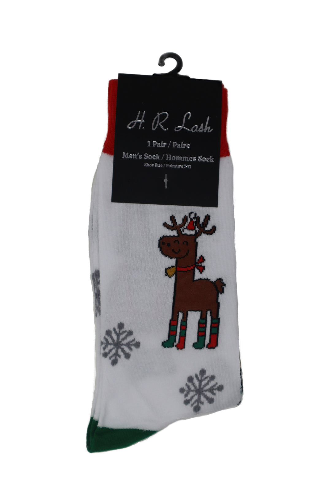 H. R. Lash | FS179 | Fun Socks | White Christmas