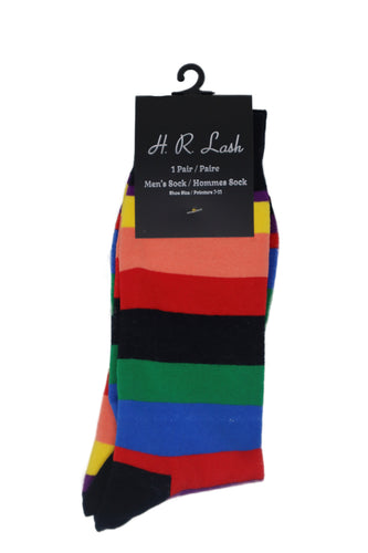 H. R. Lash | FS210 | Fun Socks | Multi Stripe