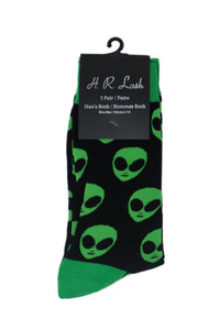 H. R. Lash | FS308 | Fun Socks | Alien Head
