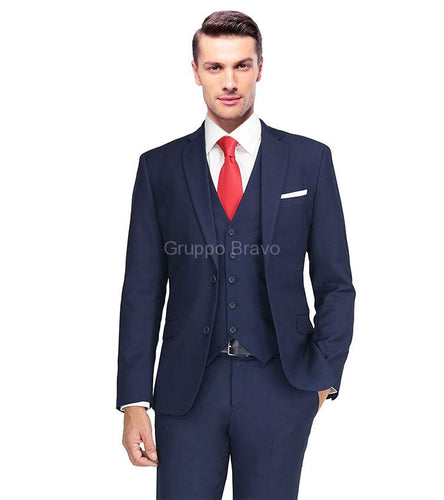 Men's | Giorgio Fiorelli | G47815-2B | 2 Button Side Vented Poly-Rayon Suit Jacket | New Navy
