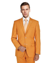 Load image into Gallery viewer, Men&#39;s | Giorgio Fiorelli | G47815-37 | 2 Button Side Vented Poly-Rayon Suit | Pumpkin