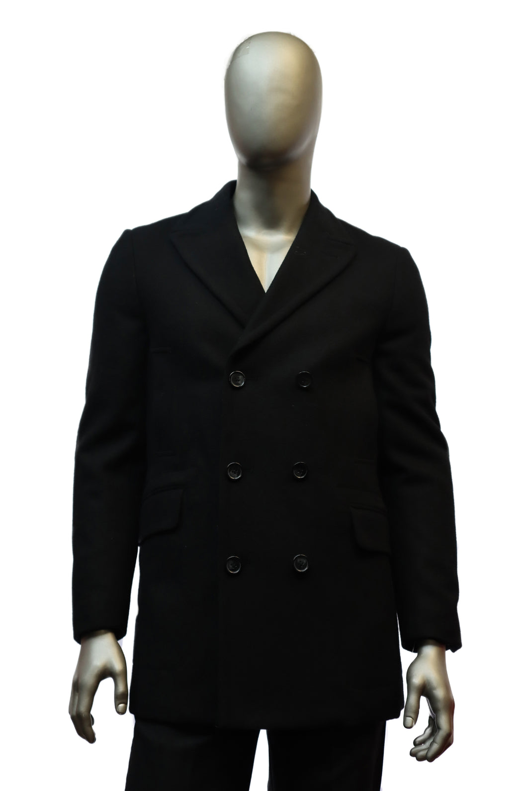 Men's | Weatherman | 1004 | Bari Dress Wool Pea Coat | Black