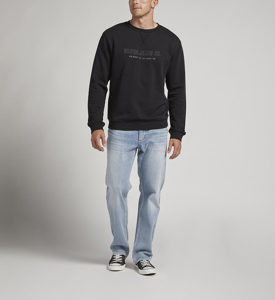Men's | Silver Jeans | M22HF4011 | Sweatshirt | Black