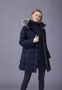 Women's | Junge | 2860-65 | Mary Insulated Down Coat | Navy