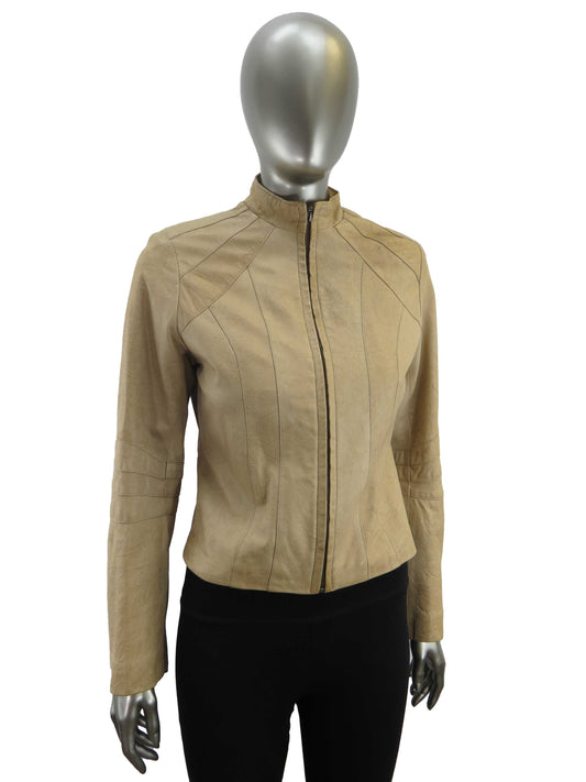 Women's | Mercury | 325 | Leather Jacket | Taupe