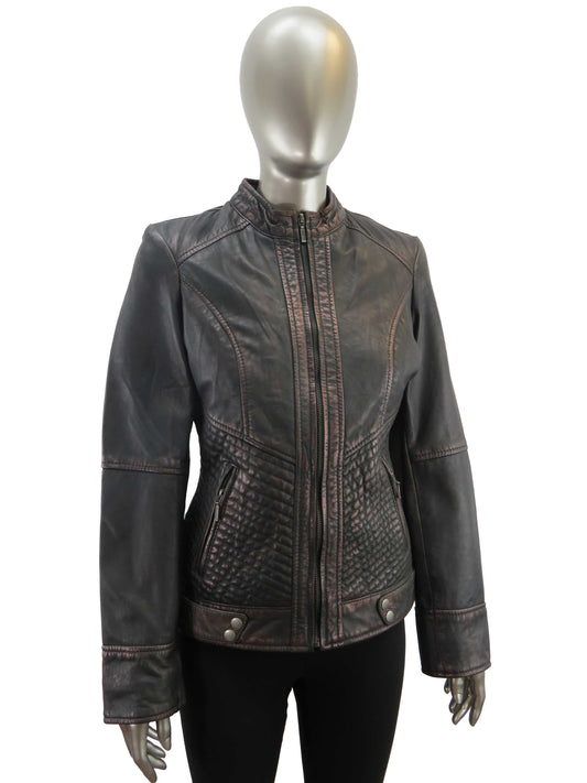 Women's | Ocean West | 2004 | Leather Jacket | Antique Black