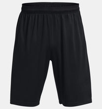 Load image into Gallery viewer, Men&#39;s | Under Armour | 1376943 | Tech Wordmark Graphic Shorts | Black / Chakra