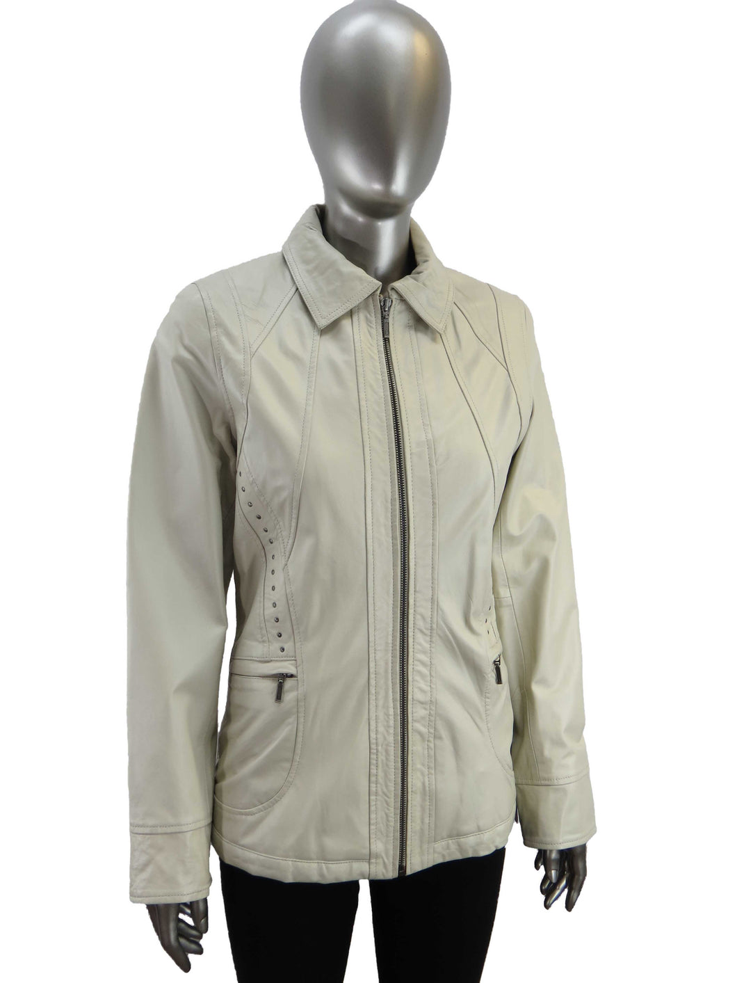 Women's | Plonge | 30914 | Florance Leather Jacket | Beige