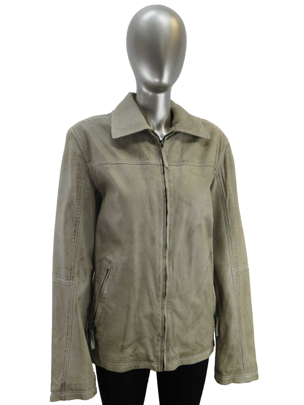Women's | Plonge | 40519-C | Leather Jacket | Beige