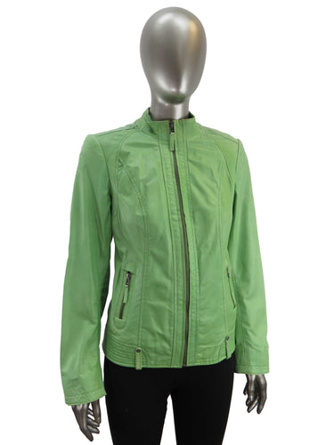 Women's | Plonge | Florence Leather Jacket | Green