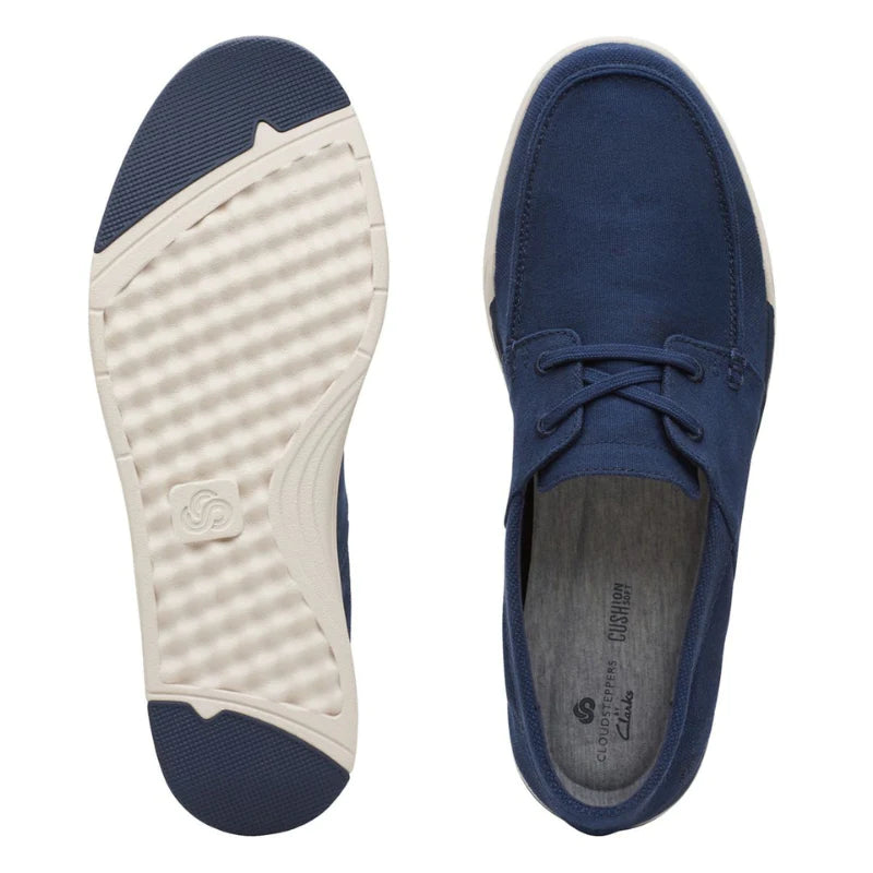 Men's | Clarks | 26148967 | Step Isle Base | Navy Canvas