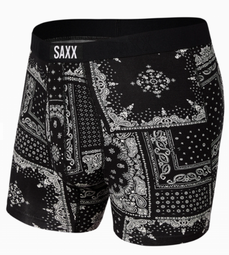 Men's | Saxx | SMBM35 | Vibe Boxer Brief | Black Bandana Republic