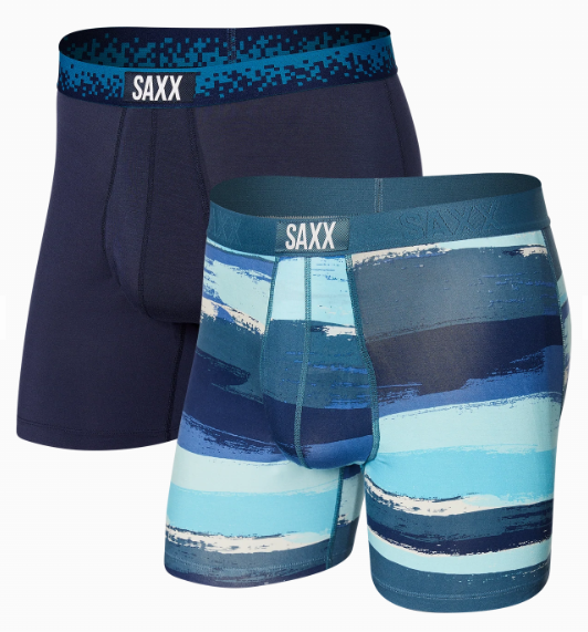 Men's | Saxx | SXPP2U | 2 Pack | Ultra Boxer Brief | Paint Can Stripe/Navy