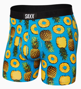 Men's | Saxx | SXBB30F | Ultra Boxer Brief | Polka Pineapple / Blue