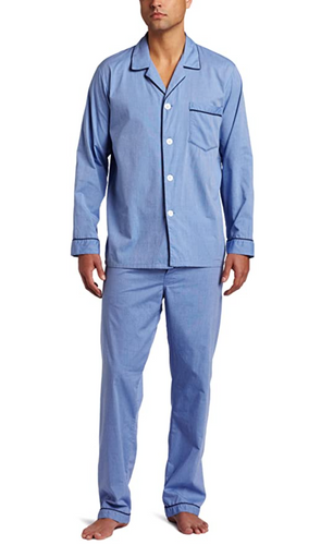 Majestic | 3062034 | 100% Cotton Pajama Set | Blue