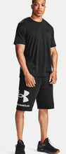 Load image into Gallery viewer, Men&#39;s | Under Armour | 1357118 | Rival Fleece Big Logo Shorts | Black / Onyx White