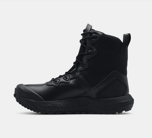 Men's | Under Armour | 3024266-001 | Micro G Valsetz Leather Waterproof Tactical Boots | Black