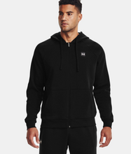 Load image into Gallery viewer, Men&#39;s | Under Armour | 1357111-001 | Rival Fleece FZ Hoodie | Black / Onyx White