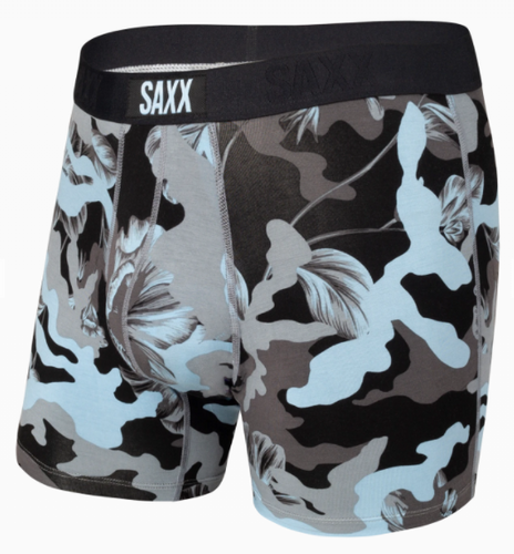 Men's | Saxx | SMBM35 | Vibe Boxer Brief | Blue Camo Flora