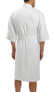Majestic | 1871120 | Solid Terry Velour Kimono Robe | White