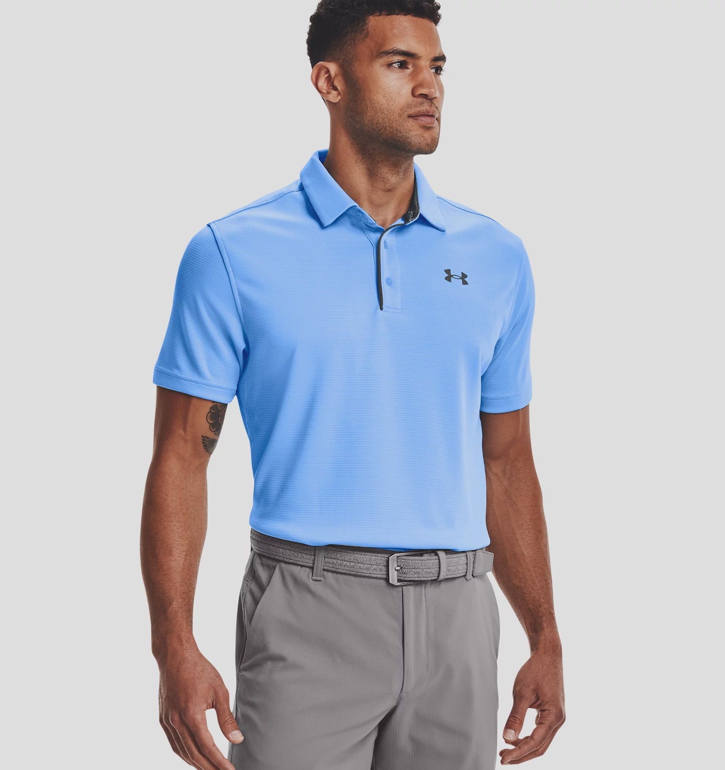 Men's | Under Armour | 1290140-475 | Tech™ Polo | Carolina Blue / Pitch Gray