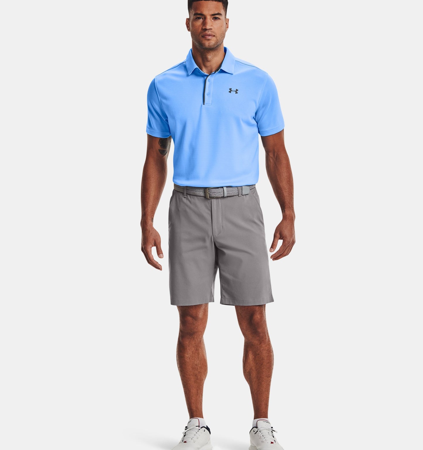 Men's | Under Armour | 1290140-475 | Tech™ Polo | Carolina Blue / Pitch Gray