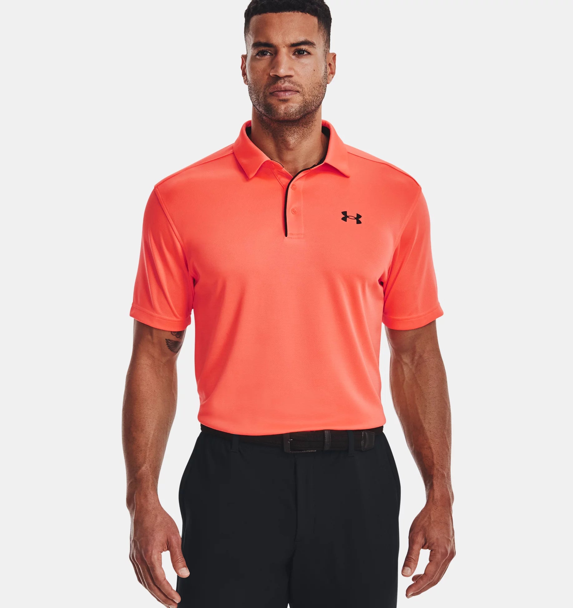 Under armour corporate shop men's black tech polo