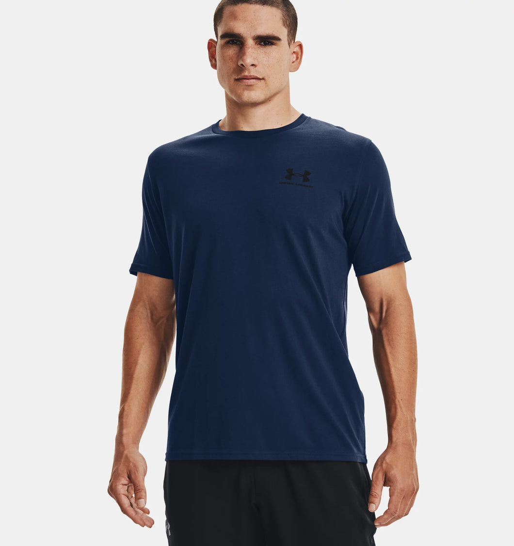 Men's | Under Armour | 1326799 | Sportstyle Left Chest Short Sleeve T-Shirt | Academy / Black