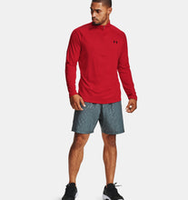 Load image into Gallery viewer, Men&#39;s | Under Armour | 1328495 | Tech ½ Zip Long Sleeve Shirt | Red / Black