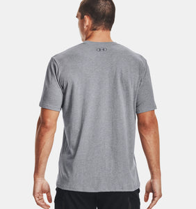 Men's | Under Armour | 1329590 | Sportstyle Logo Short Sleeve T-Shirt | Steel Light Heather / Black