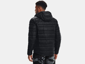 Men's | Under Armour | 1342738 | Armour Down Hooded Jacket | Black / Pitch Gray