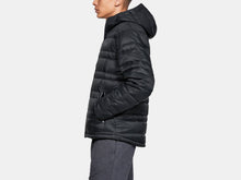 Load image into Gallery viewer, Men&#39;s | Under Armour | 1342738 | Armour Down Hooded Jacket | Black / Pitch Gray