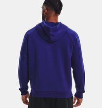 Load image into Gallery viewer, Men&#39;s | Under Armour | 1357111-468 | Rival Fleece Full Zip Hoodie | Sonar Blue / Onyx White