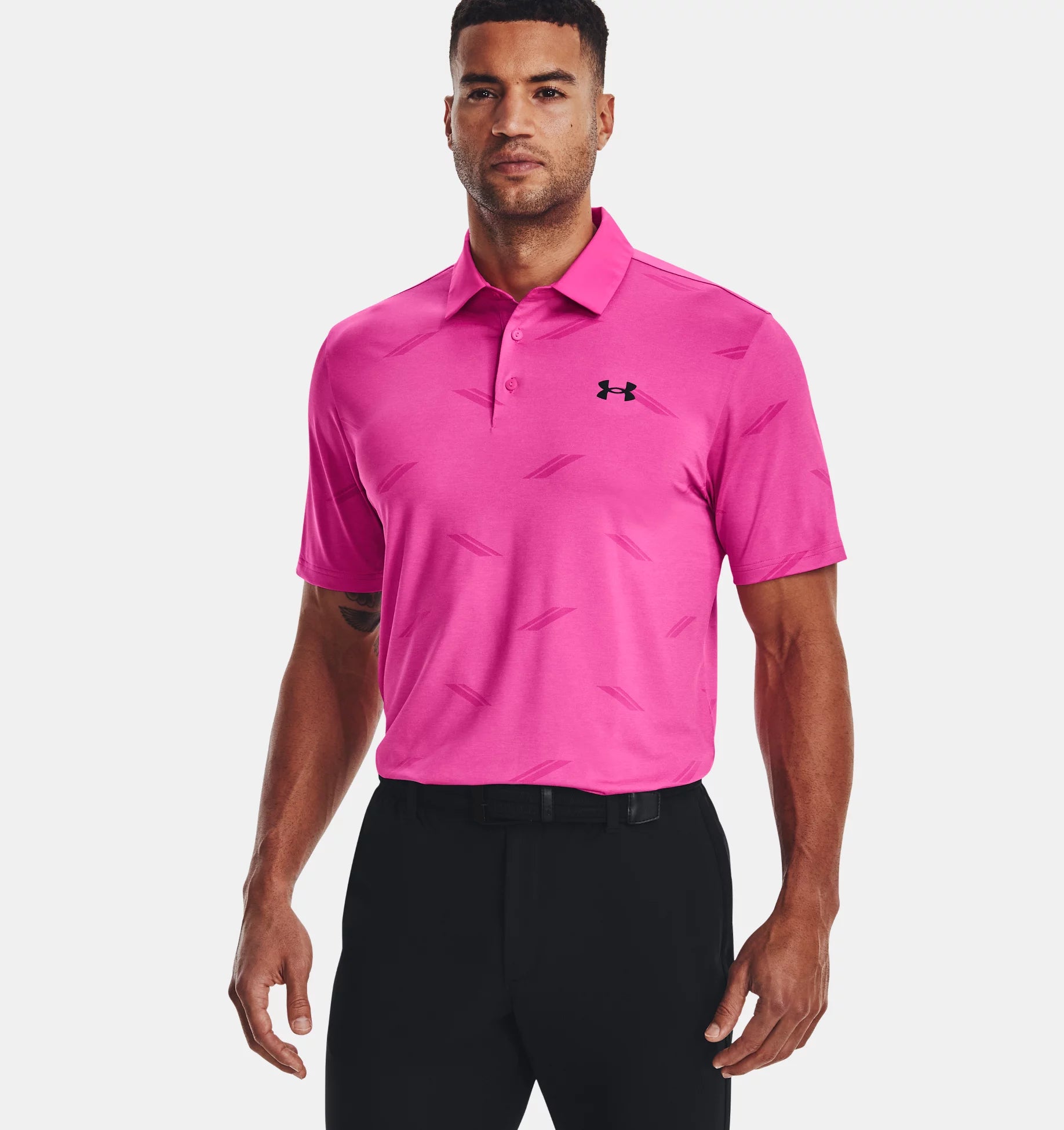 Under armour pink polo best sale