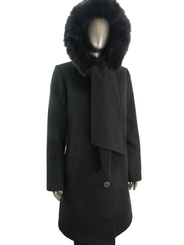 Fen-Nelli | F3511X | Portrait O/S Wool Coat | Black