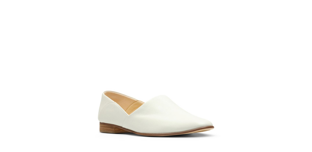 Women's | Clarks | 26132487 | Pure Tone White Leather