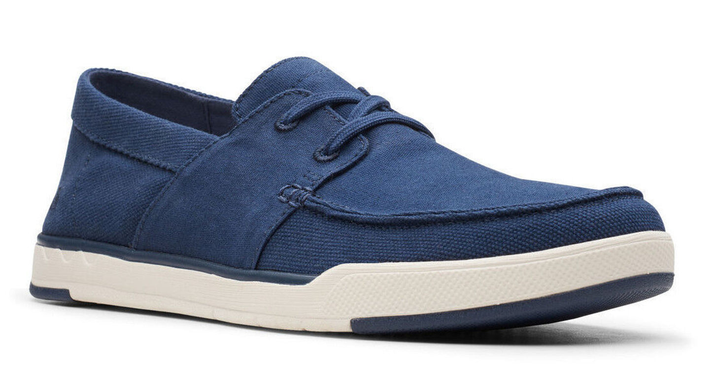 Men's | Clarks | 26148967 | Step Isle Base | Navy Canvas